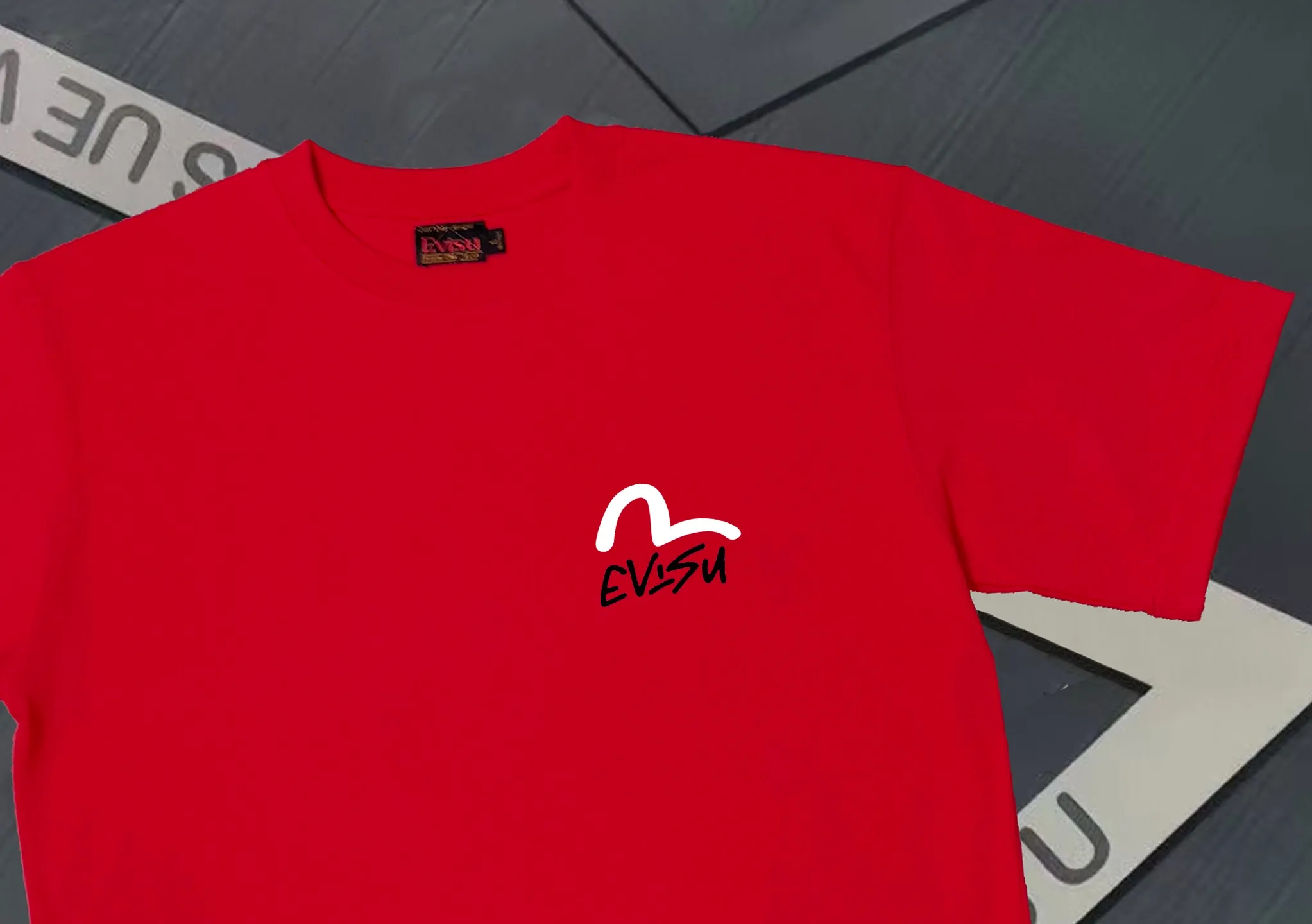 Evisu 2025New Arrival T ⚠ Quality⚠ Same Style T ，9 Black S-XXL， White S-XXL， Gray M-XXL， Red M-XXL， Red M-XXL M-XXL， Navy Blue M-XXL， Blue M-XXL， Brown M-XXL